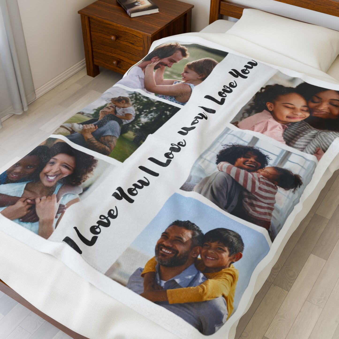 Personalised Blanket Custom Photos Blanket Memory Gift with Photo