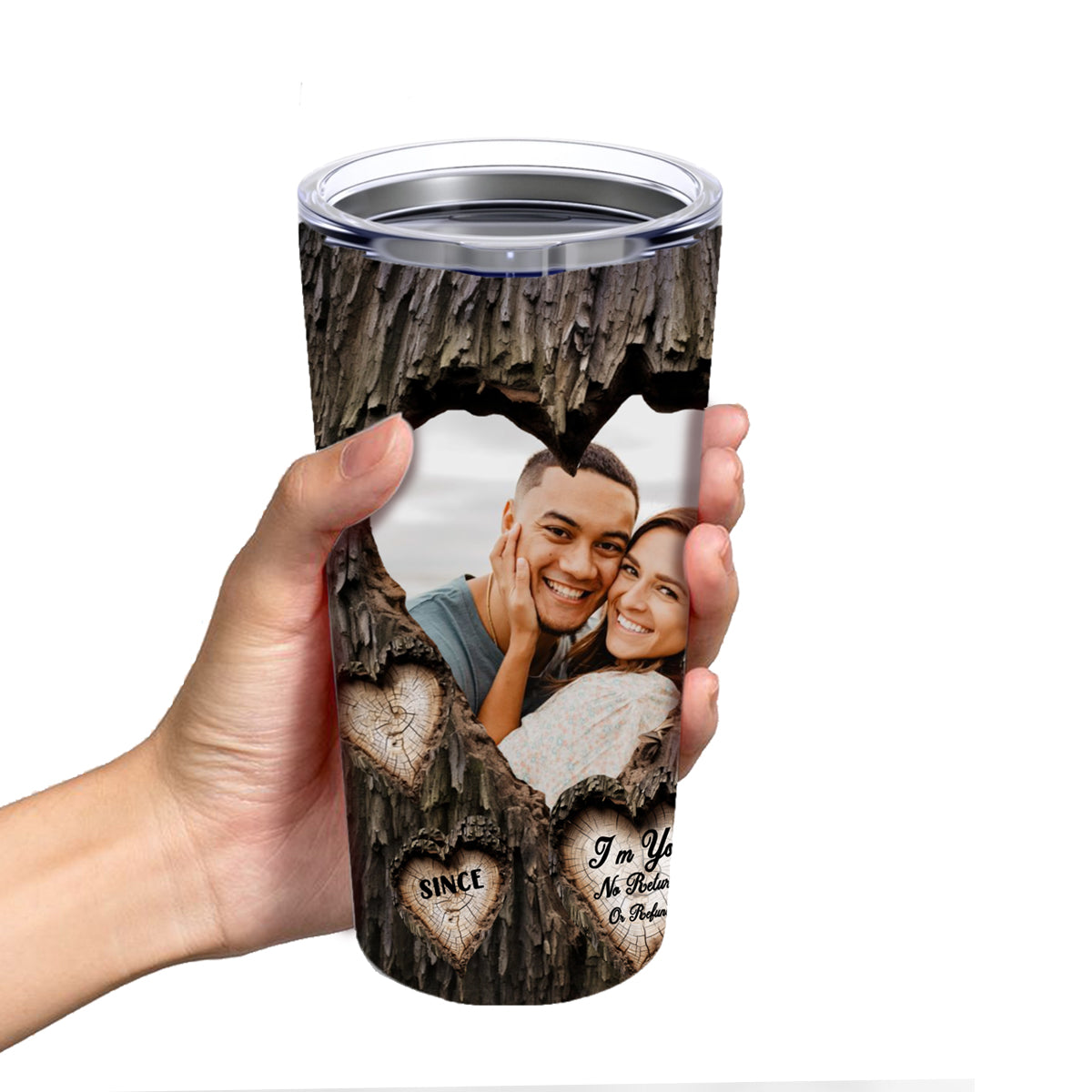 Personalized Wooden Photo - Tumbler 20oz