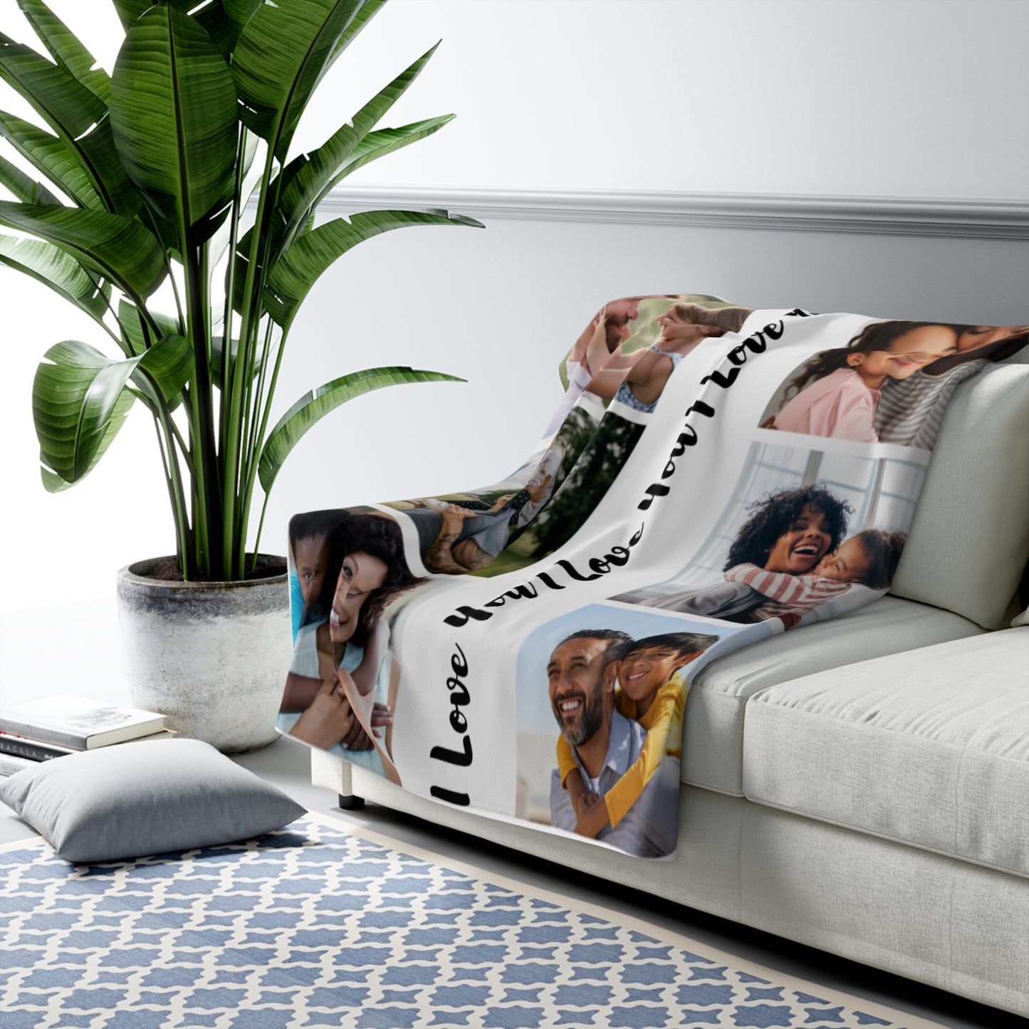 Personalised Blanket Custom Photos Blanket Memory Gift with Photo