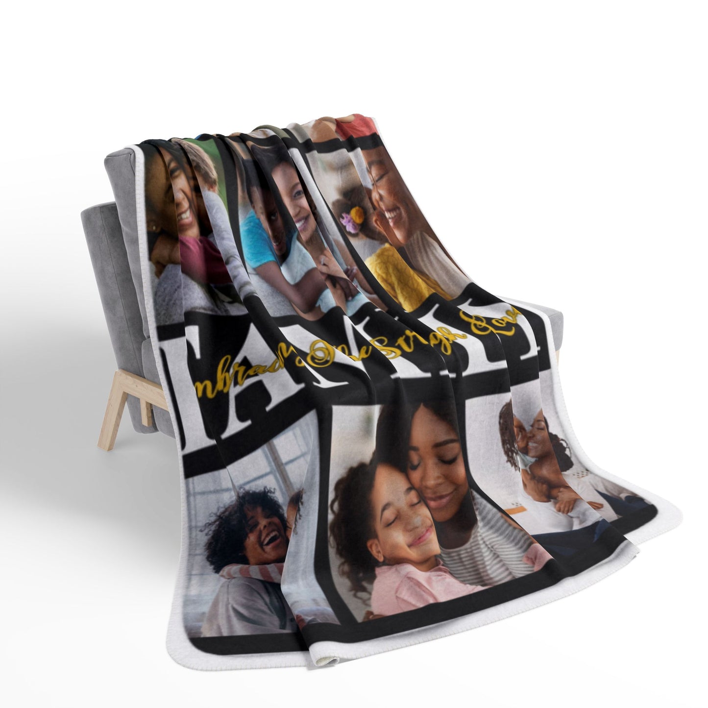 Personalized Photo Collage Blanket - Sherpa Fleece Blanket
