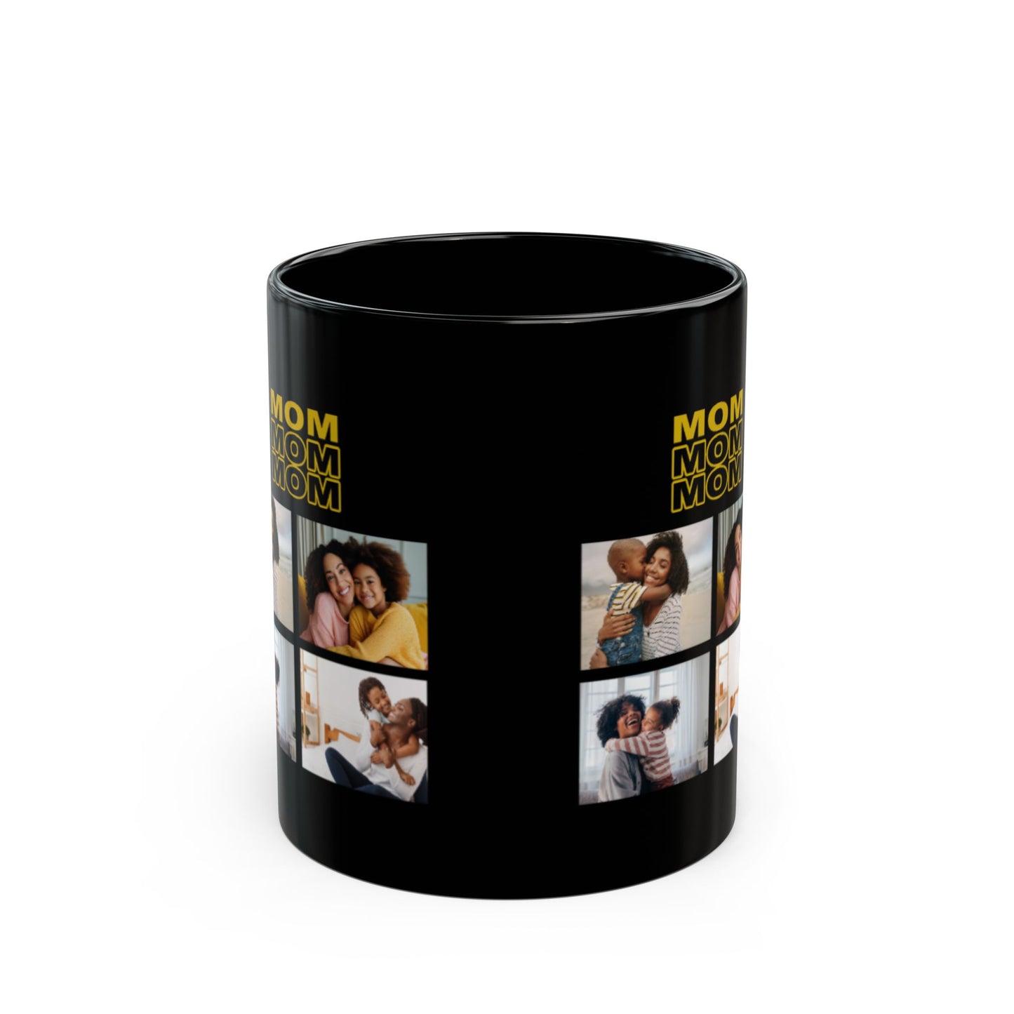 Custom Photo B&W Daddy Grandpa - Personalized Mug