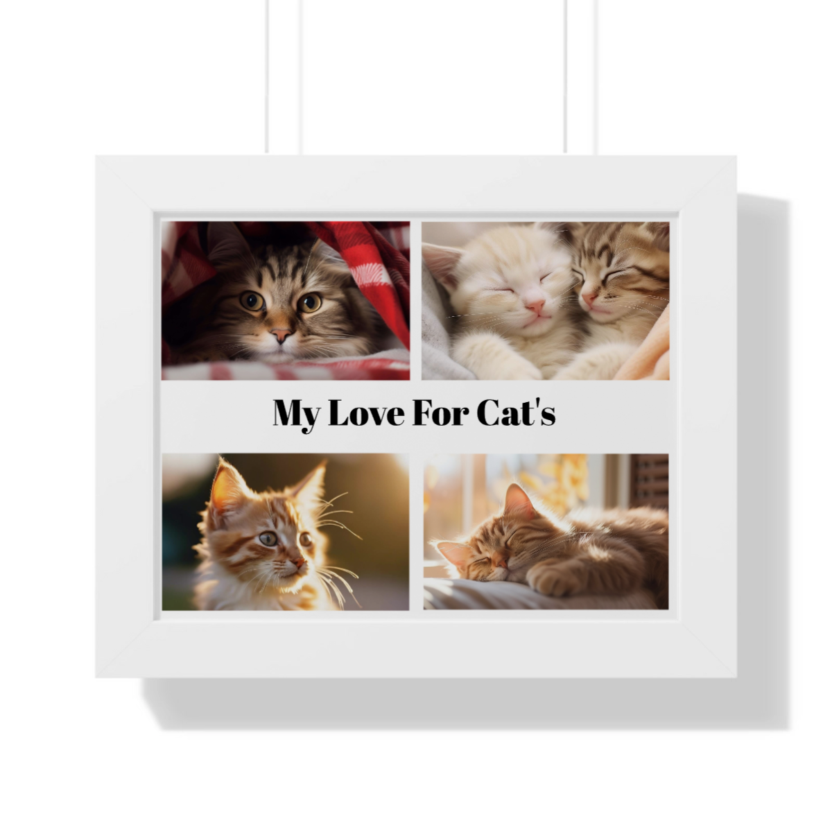 The Memory Grid – Personalized Family Print - Framed Horizontal Poster