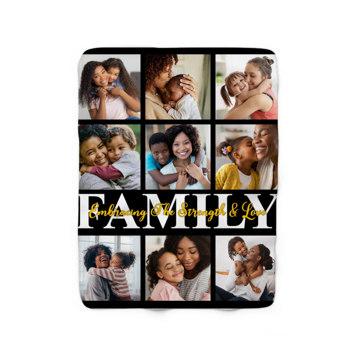 Personalized Photo Collage Blanket - Sherpa Fleece Blanket